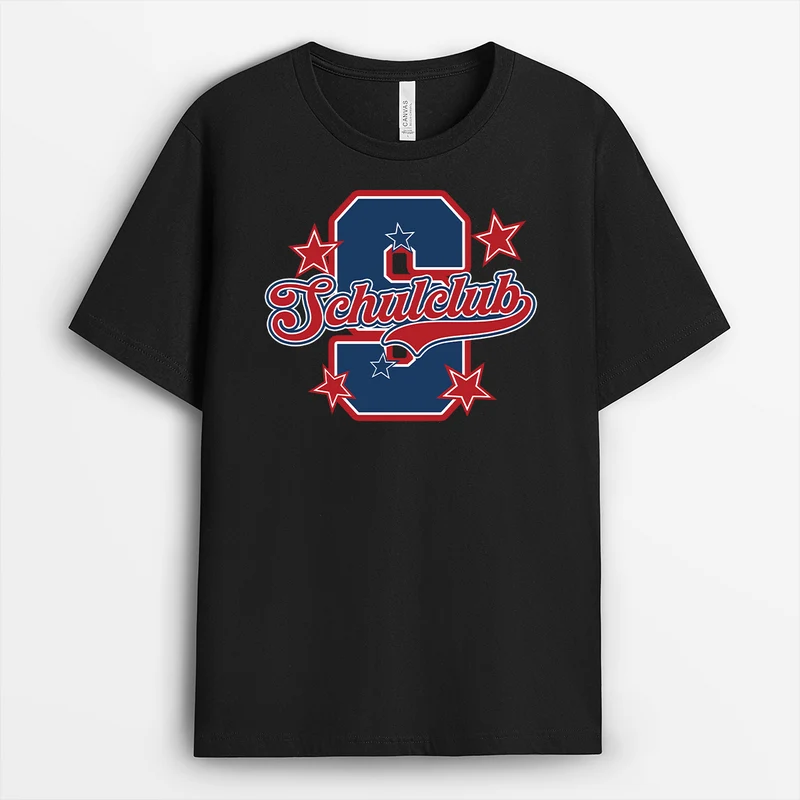 Mannschaftssport In Der Schule + Sportwimpel - Personalisierte T Shirts Schulteam Mascot Schwarz