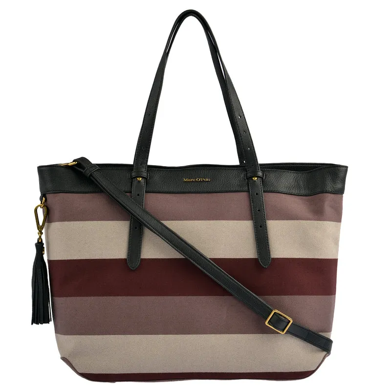 Marc O'Polo Shopper Stripy Canvas