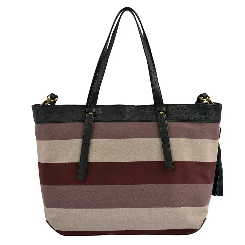 Marc O'Polo Shopper Stripy Canvas