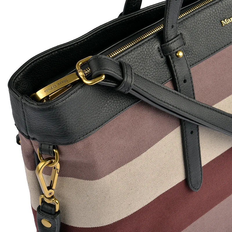 Marc O'Polo Shopper Stripy Canvas