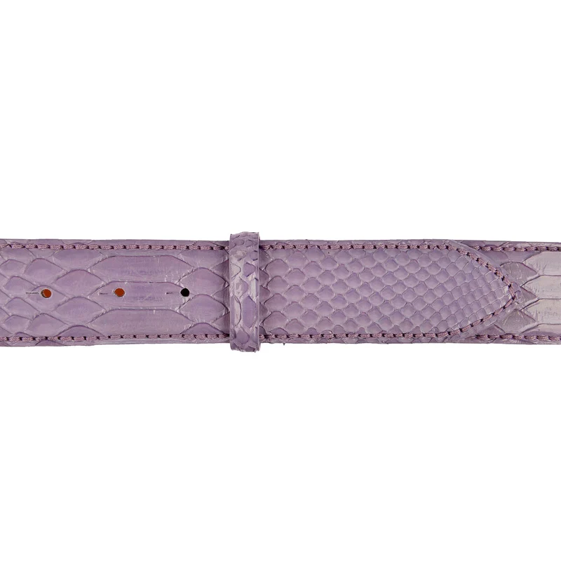 Reptile's House Pythonleder Gürtel Vernis Pearl in Flieder