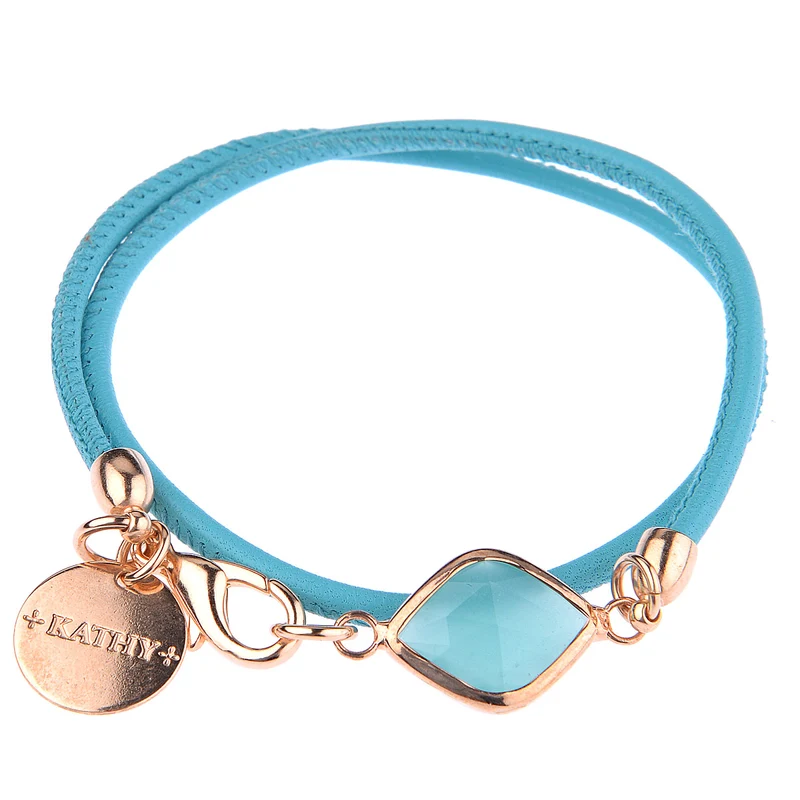 KATHY Jewels Drop Armband in Türkis