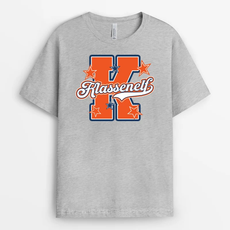 Mannschaftssport In Der Schule + Initiale - Personalisierte T Shirts Schulteam Mascot Weiß