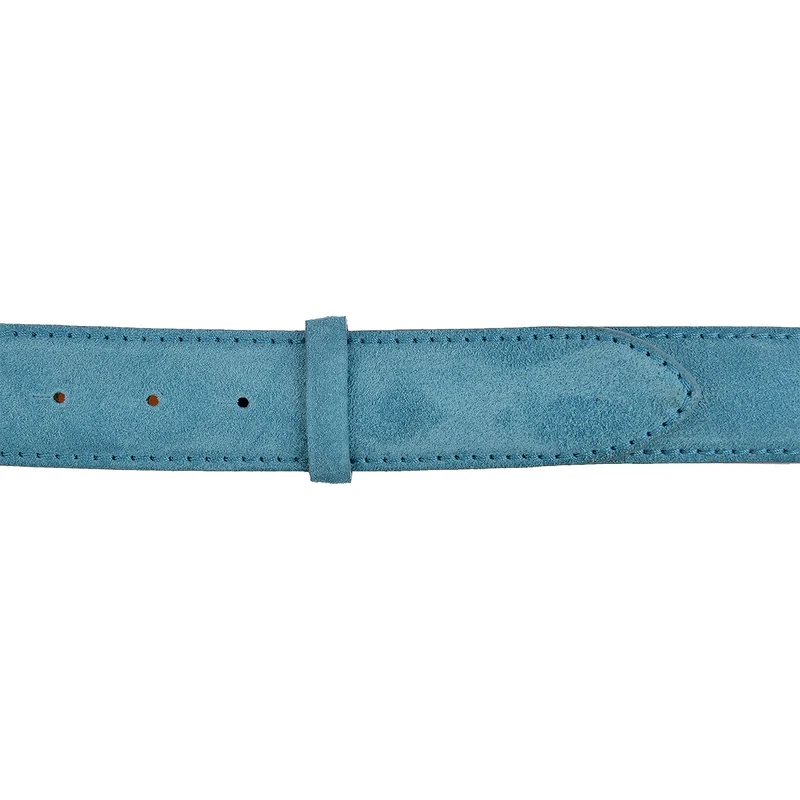 Reptile's House Gürtel Velour in Türkis 4cm