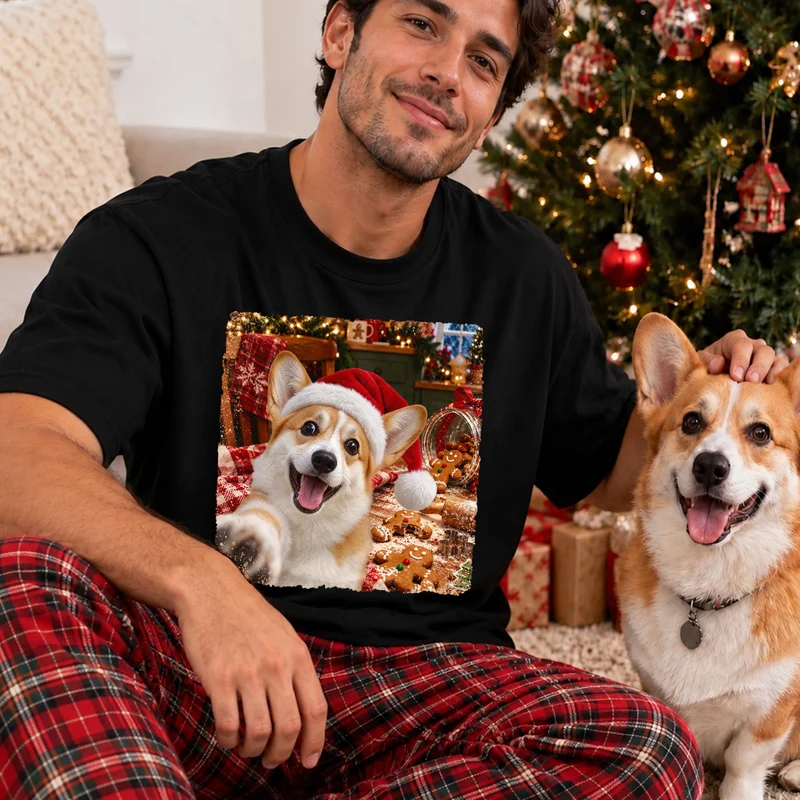 Haustier Foto - Personalisiertes Weihnachts T Shirt Lustig