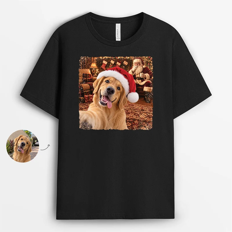 Haustier Foto - Lustiges T Shirt Personalisiert Weihnachten