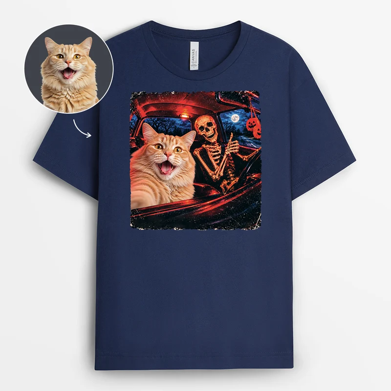 Haustiere AI Bild Generator Lustig - Personalisierte T Shirt Männer Damen