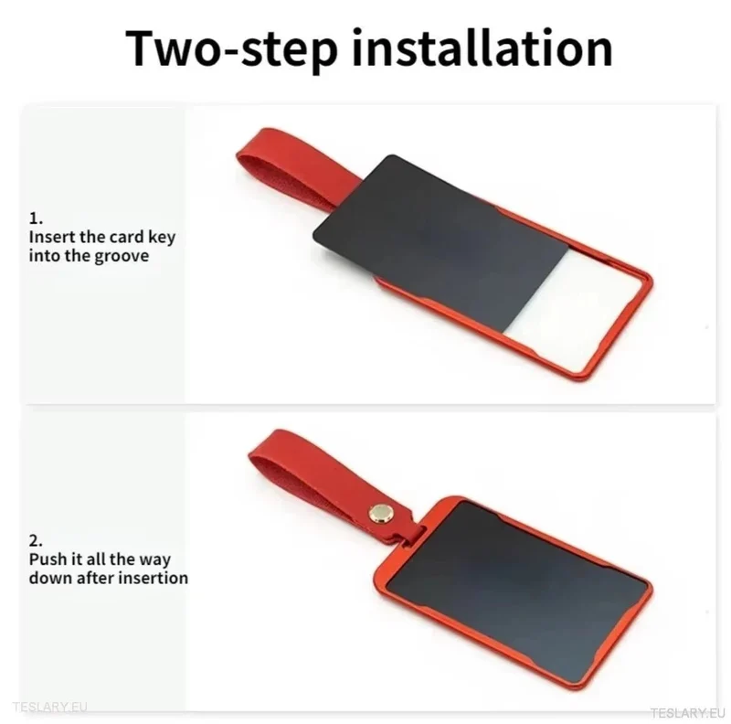 Schlüsseletui aus Leichtmetall für Tesla 3/Y RFID-Schlüsselkarten