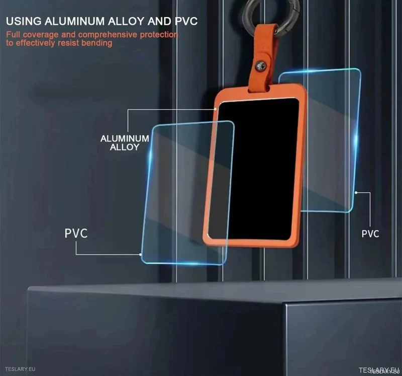 Schlüsseletui aus Aluminiumlegierung für Tesla 3/Y RFID-Schlüsselkarten