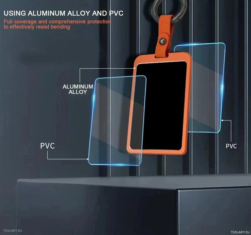 Schlüsseletui aus Aluminiumlegierung für Tesla 3/Y RFID-Schlüsselkarten
