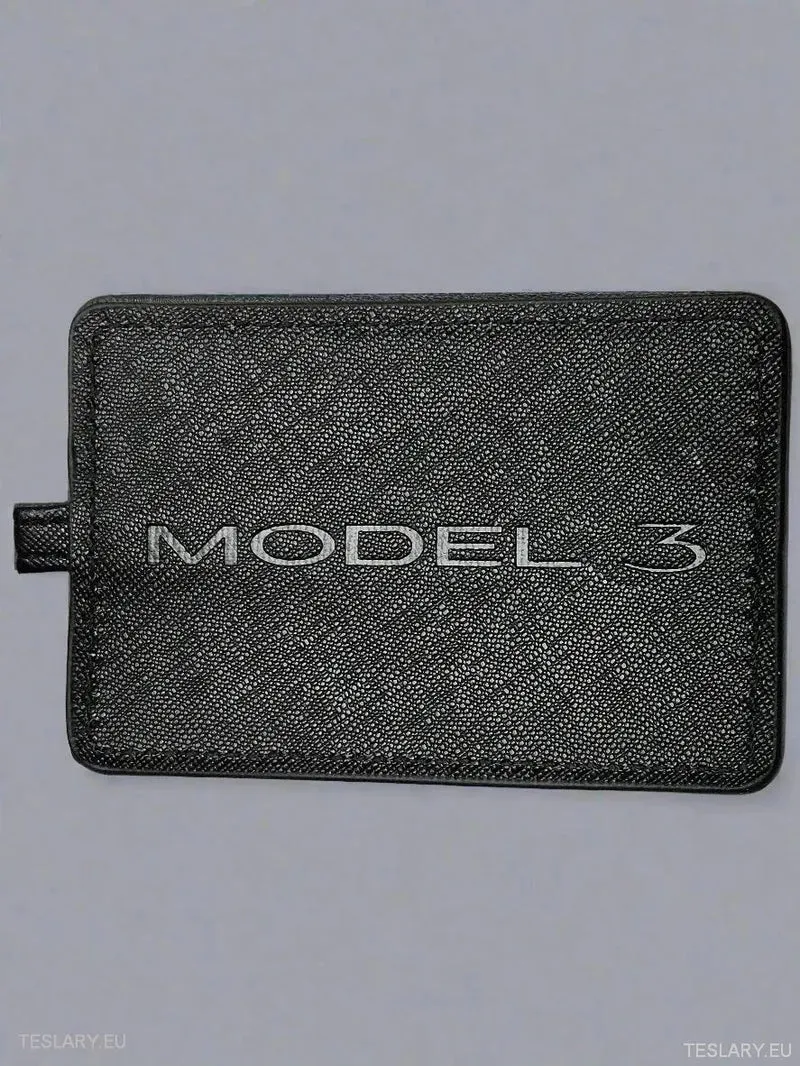Moderne Schlüsselhülle mit Tesla-Logo Model 3-Logo