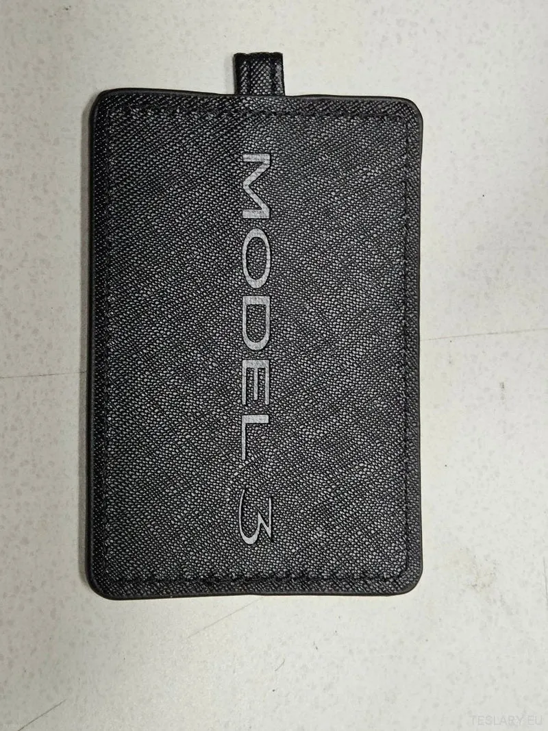 Moderne Schlüsselhülle mit Tesla-Logo Model 3-Logo