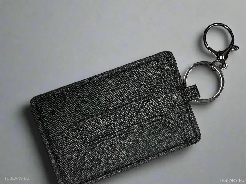 Moderne Schlüsselhülle mit Tesla-Logo Model 3-Logo