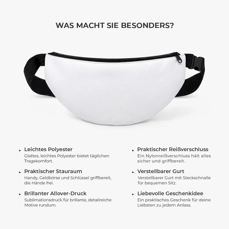 Bauchtasche Bauch Optik - Lustige Bauchtasche Herren Personalisiert