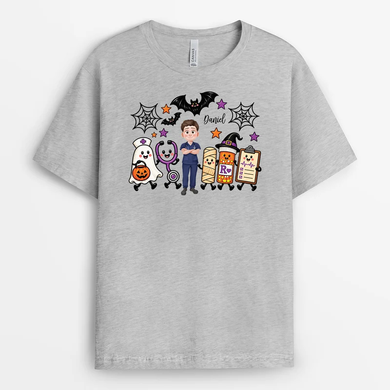 Pflegekraft - Halloween Shirt Personalisiert