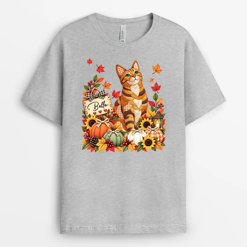 Haustier AI Bild Generator - Personalisiertes T Shirt Herbst