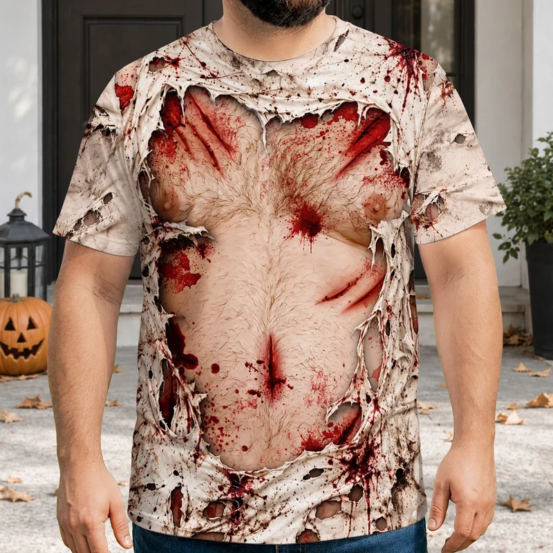 Halloween T-Shirts Für Männer Lustig - All Over Print T Shirt Personalisiert