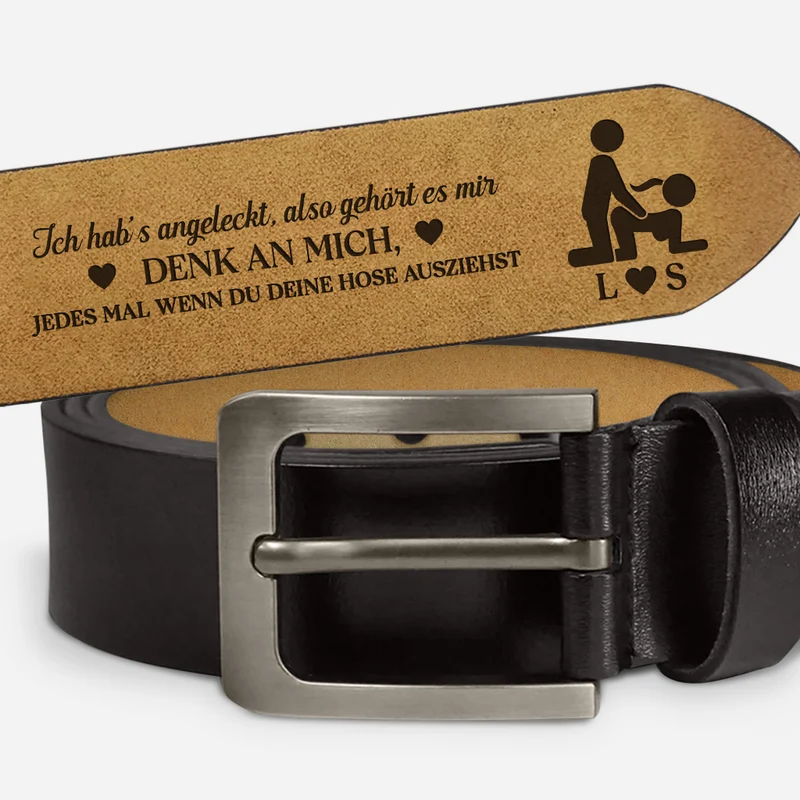 Witze Ab 18 - Personalisierter Gürtel Paar