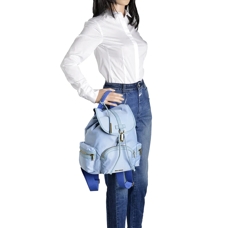 Marc O'Polo Nylon Rucksack in Sky Blue