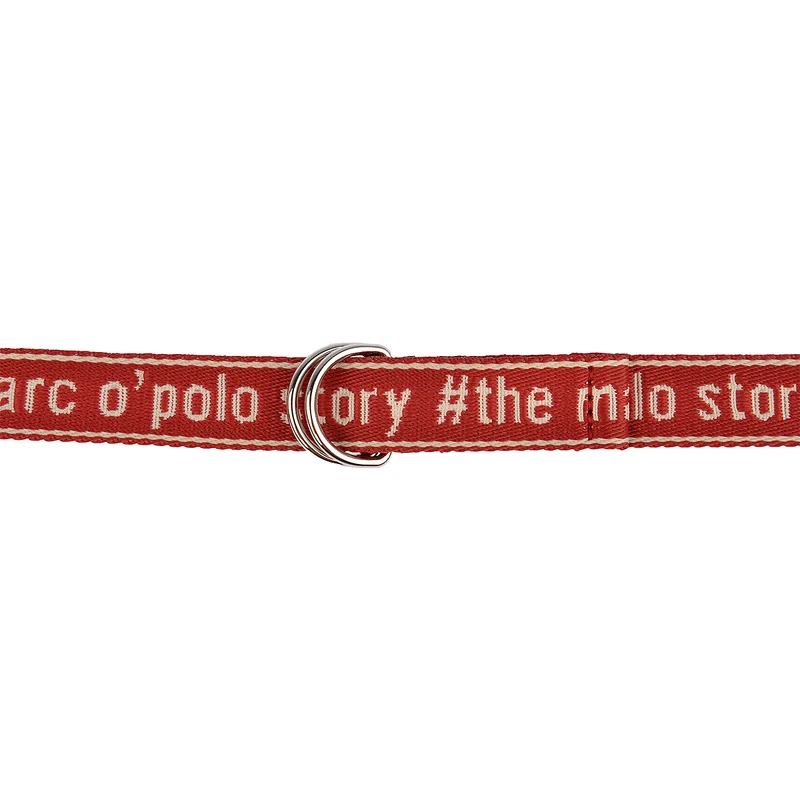 Marc O'Polo Ring Gürtel in Rot/Weiß 2,5 cm