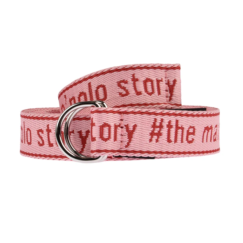 Marc O'Polo Ring Gürtel in Rosa/Rot 2,5 cm