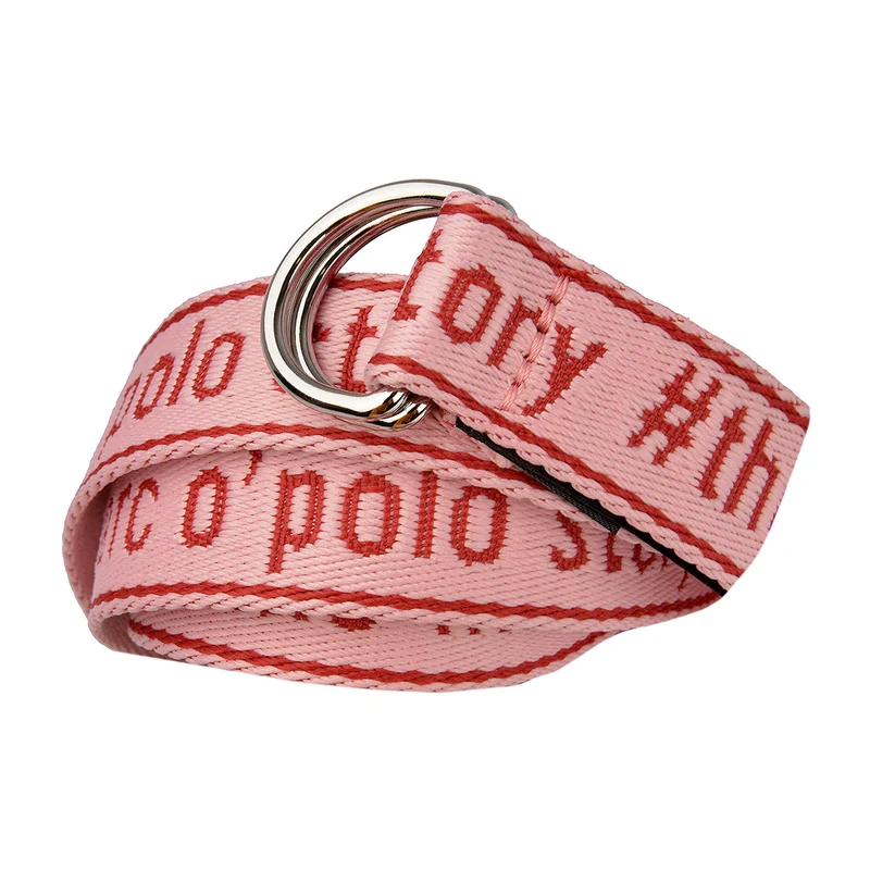 Marc O'Polo Ring Gürtel in Rosa/Rot 2,5 cm