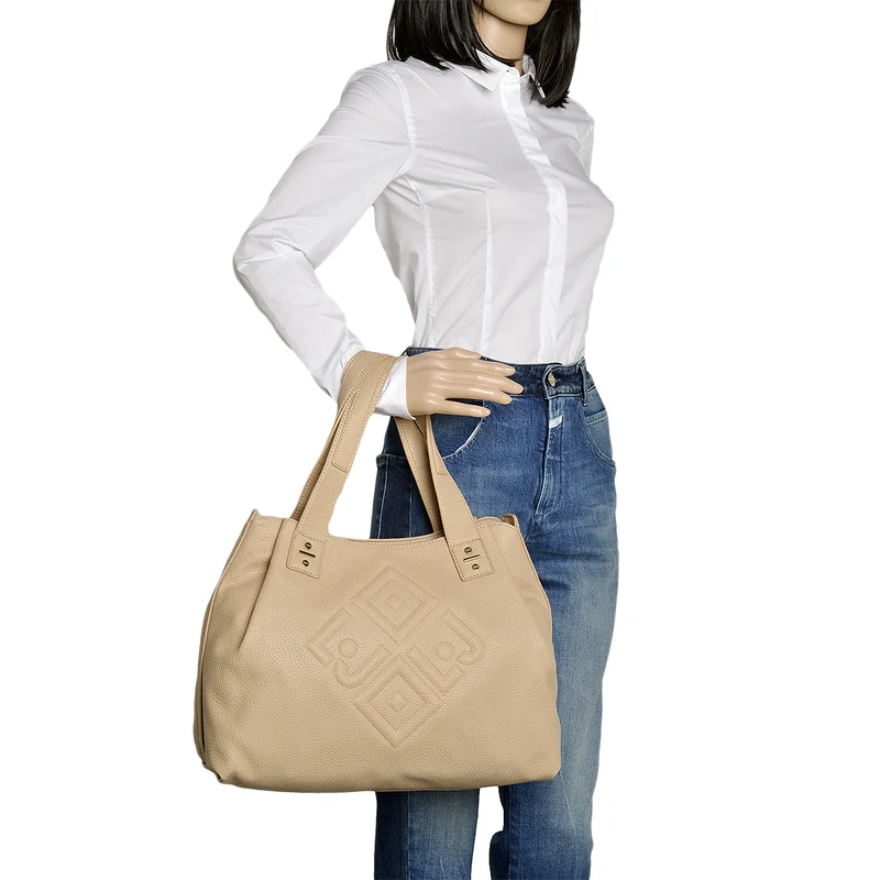 LIU JO Beuteltasche Dorado in Hellbeige