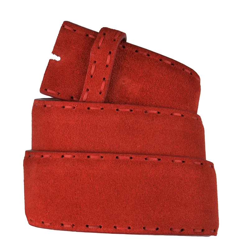 ELBBELT Wildleder Gürtel in Rot 4cm