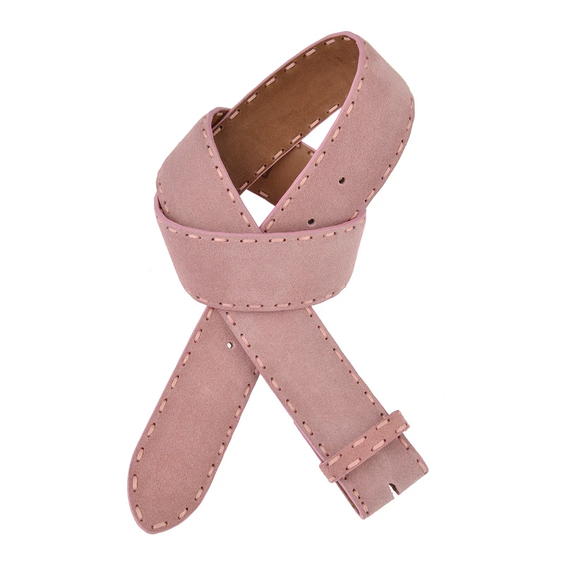 ELBBELT Wildleder Gürtel in Rosa 4cm