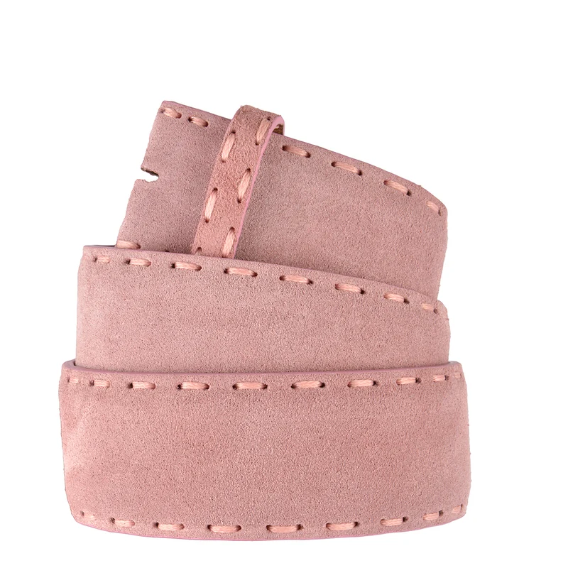 ELBBELT Wildleder Gürtel in Rosa 4cm