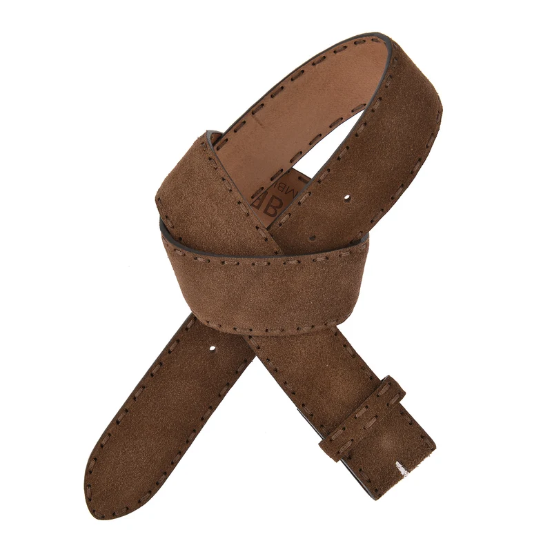 ELBBELT Wildleder Gürtel in Braun 4cm