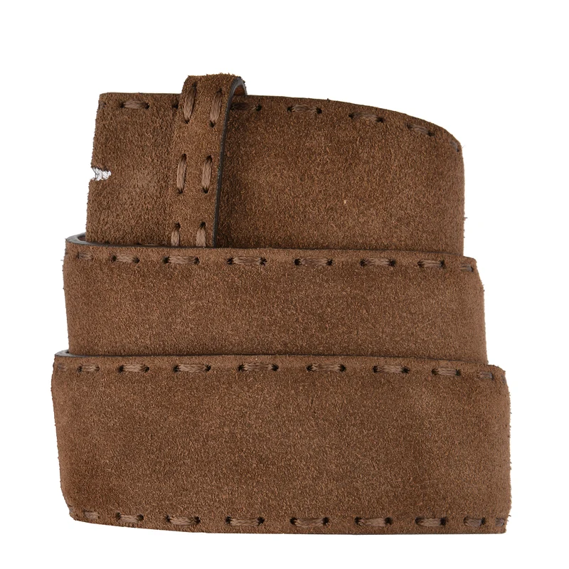 ELBBELT Wildleder Gürtel in Braun 4cm