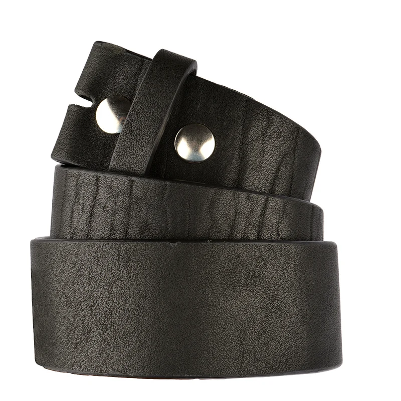 ELBBELT Rindsleder Gürtel in Schwarz 4cm