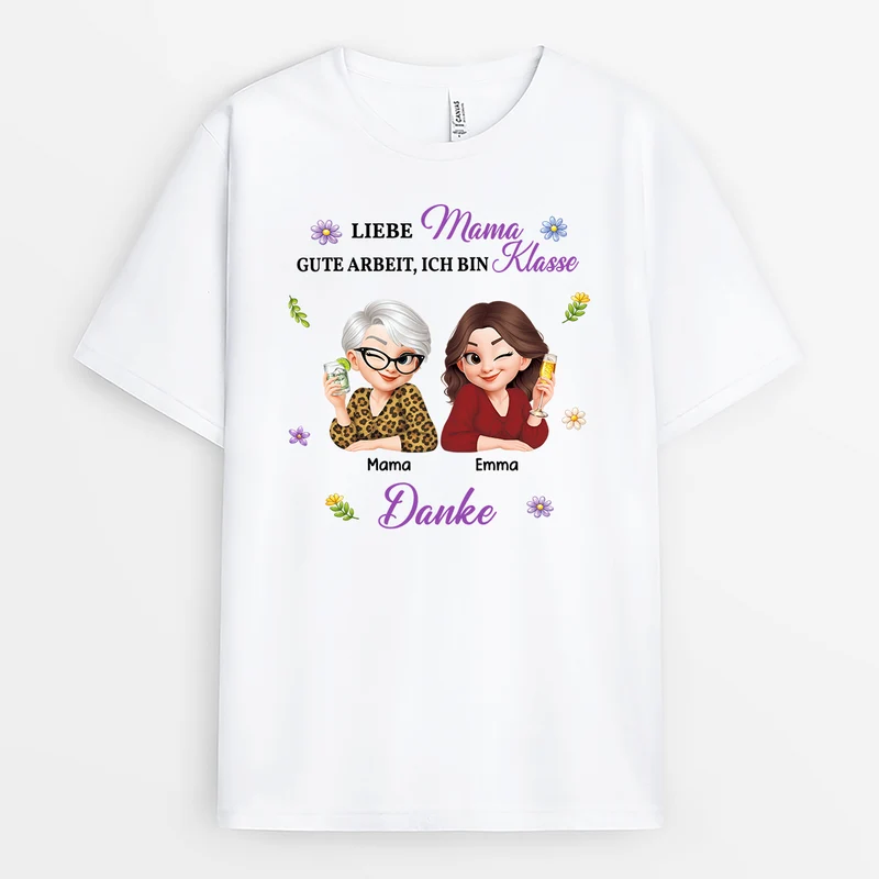 Wir Sind Klasse - Personalisiertes Geschenk | Mama Oma T Shirt