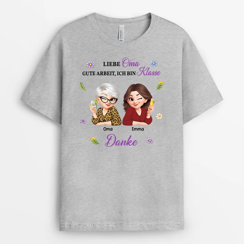 Wir Sind Klasse - Personalisiertes Geschenk | Mama Oma T Shirt