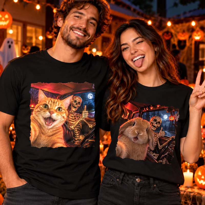 Haustier Lustig Halloween - Personalisierte T Shirts
