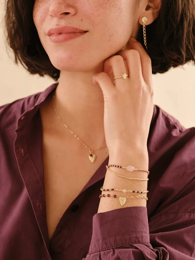 Thinking Granat Armband