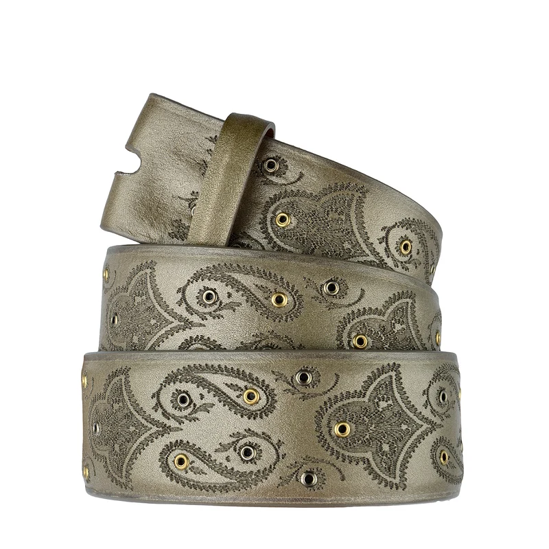 Reptile’s House Pythonleder Gürtel SANDY in Beige