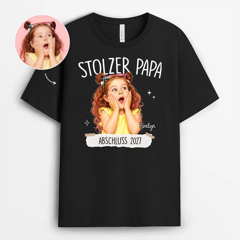 Abschluss - Mama Papa Shirt Personalisiert AI Bild Generator