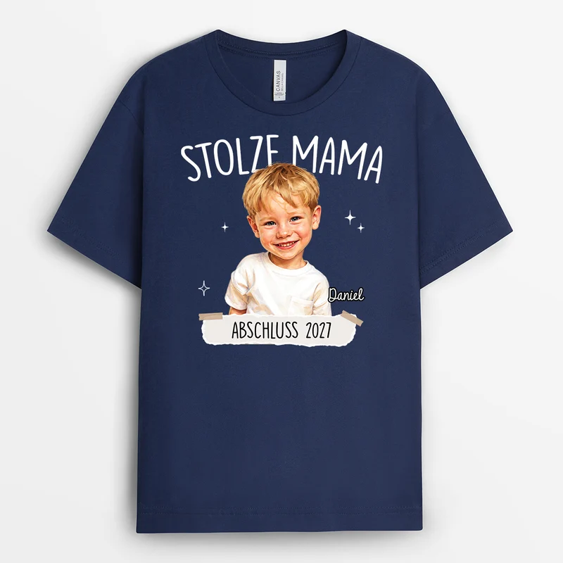 Abschluss - Mama Papa Shirt Personalisiert AI Bild Generator