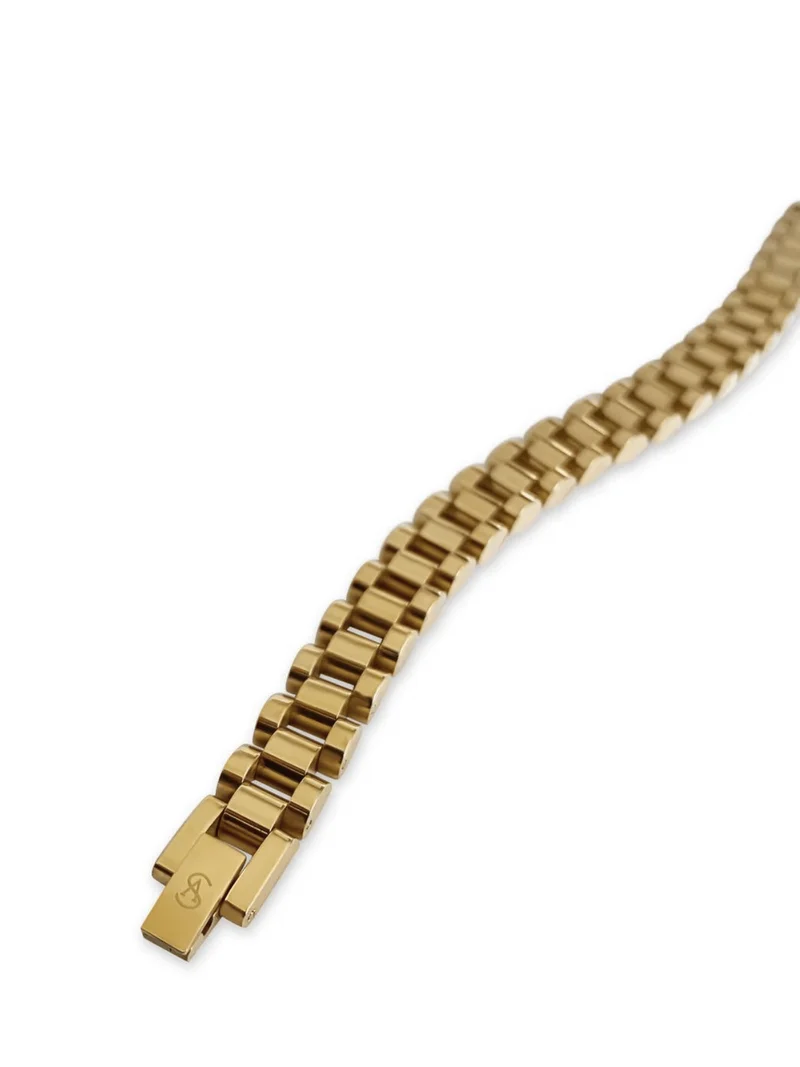 Gold Chunky Watch Band Bracelet