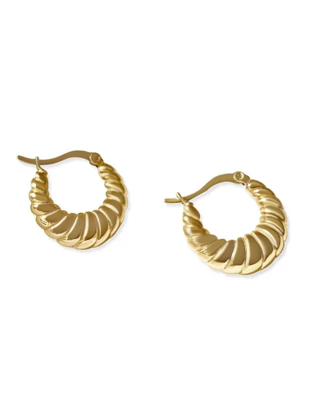 Croissant Hoop Earrings