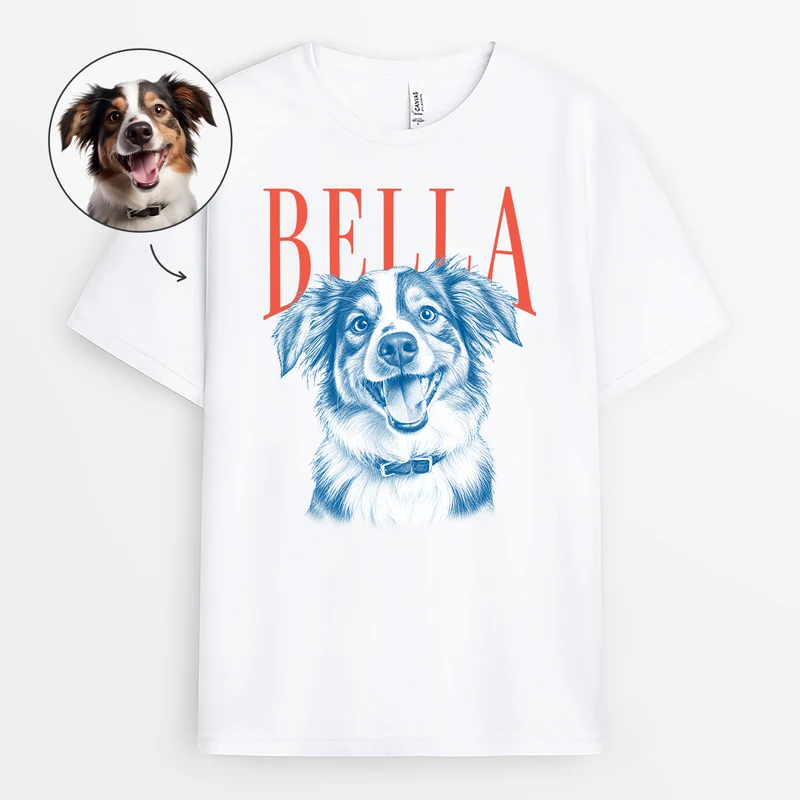 Haustier AI Bild Generator - Weißes Shirt Personalisiert