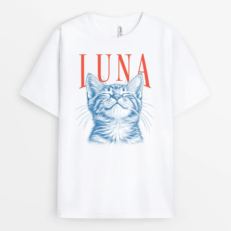 Haustier AI Bild Generator - Weißes Shirt Personalisiert