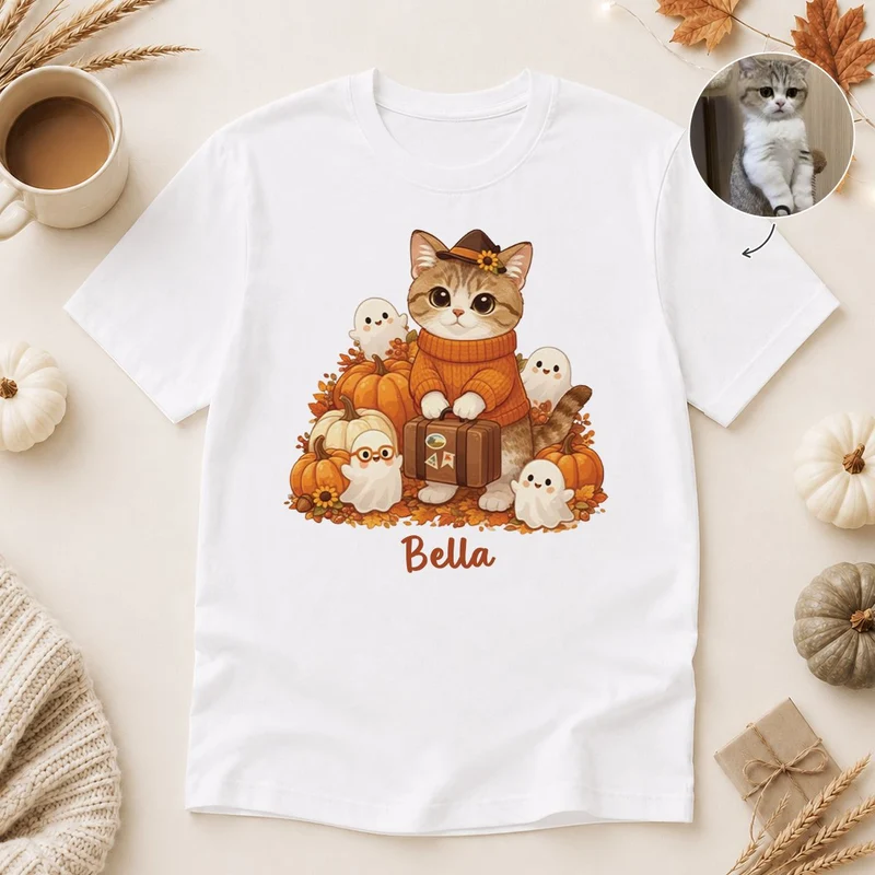 Haustier AI Bild Generator - Herbst Shirt Personalisiert