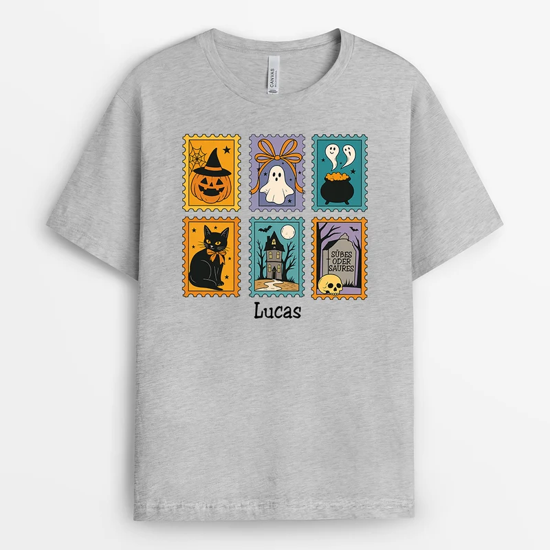 Süßes Oder Saures - Personalisiertes Geschenk | Halloween Shirt Weiß