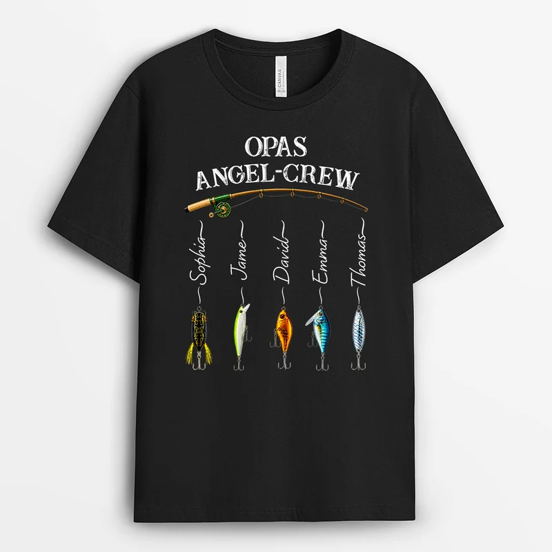 Opas Angel-Crew - Personalisiertes Geschenk | Papa Shirt