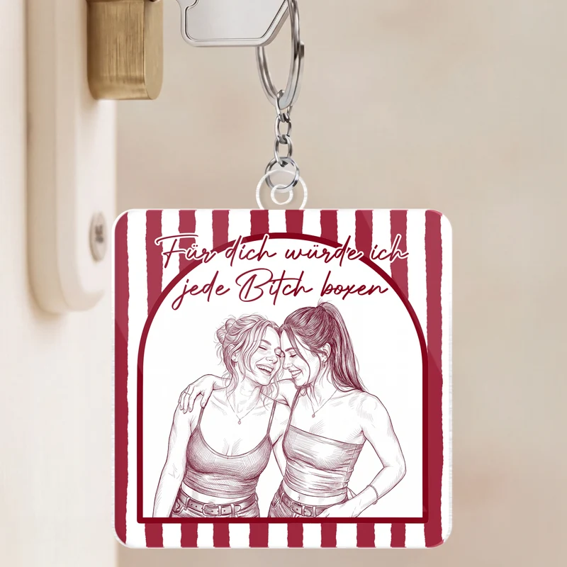 Beste Freundinnen Für Immer - Personalisierte Geschenke Foto | Acryl Schlüsselanhänger