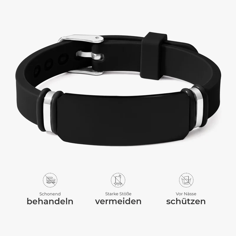 Ich Bin Immer Bei Dir - Personalisierte Trauergeschenke | Silikon Armband Haustiere Foto