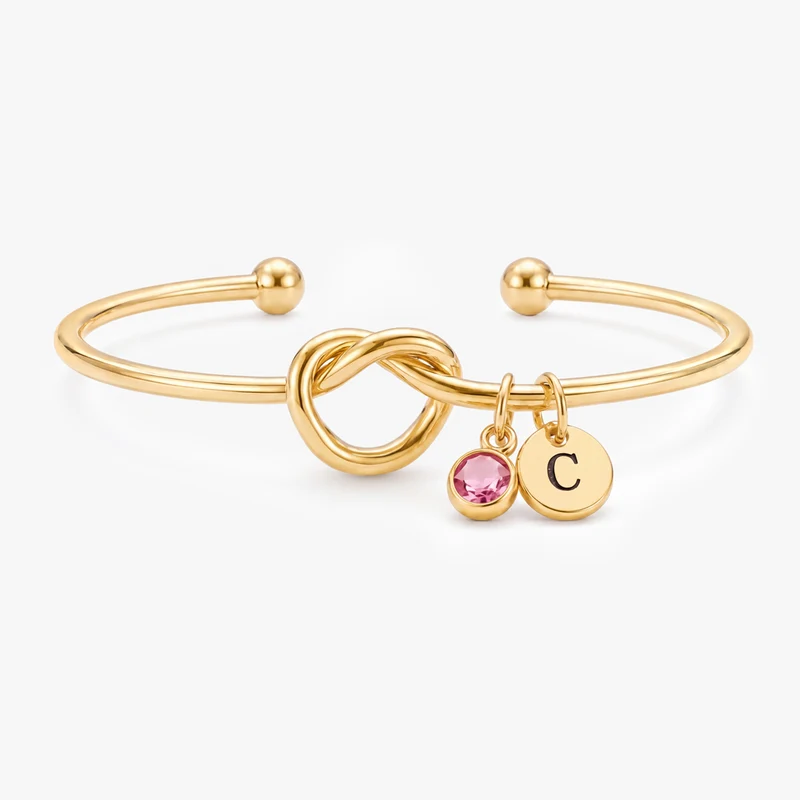 Geburtstein - Personalisiertes Geschenk | Armband Mit Buchstaben Für Männer Frauen